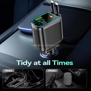 <span class=keywords><strong>Chargeur</strong></span> de voiture pliable <span class=keywords><strong>6</strong></span>-en-1 (avec effet Starlight) 69W USB C à charge rapide, livré avec 2 câbles Type C pour <span class=keywords><strong>iPhone</strong></span> 17, 17 Pro - Product Image 4