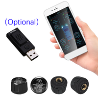 Sensores Bluetooth Sistema de presión TPMS externo OEM ODM Sensor IOS/Android Sistema de control de presión de neumáticos BLE 5,0 Sensor TPMS