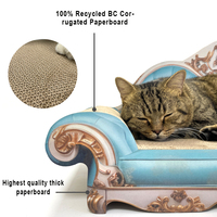 100% recyclé XXL taille 29.5 pouces salon luxe impérial concubine chaise chat griffoir canapé-lit pour gros chat
