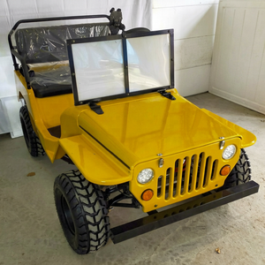 Jeep Eléctrico Willys de 150 CC, Buggy Todoterreno de Cuatro Ruedas, UTV CE, 4 Asientos de Cuero Suave, Pintura 3K, Freno de Mano Hidráulico, Personalizado para Adultos - Product Image 1