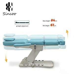 Mesa y Cama de Masaje Facial Eléctrica Moderna, Camilla Estética con 3 Motores y Control de Pie, Camas de Belleza para Spa y Tatuajes - Product Image 5