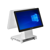 Terminal de point de vente OEM avec système d'exploitation Windows, processeurs Intel, écran tactile capacitif 10 points, comptoir de caisse, Bluetooth 5.2/Wi-Fi 6, écran 15,6 pouces, boîtier métallique