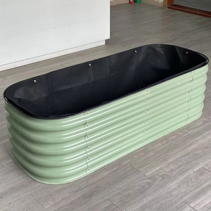 Boîte de plantation en métal en fonte écologique moderne panneau de blocage de racines en <span class=keywords><strong>géotextile</strong></span> pour balcon extérieur toit fleur légume - Product Image 1