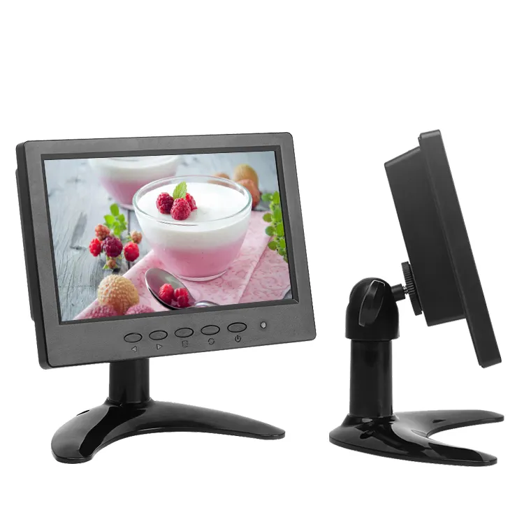 Cctv Komputer Kecil, Layar Sentuh Lcd Monitor Hd 7 Inci, Input VGA/BNC/AV Kecerahan Tinggi