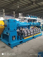 Zhejiang baina-máquina extrusora de caucho de alimentación en frío de tipo vacío, tornillo único/máquina de extrusión de goma BAINA