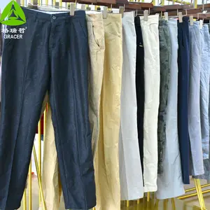 Gracer Used clothes Men Cotton Pants Supplier Recycling Used Clothes in Guangzhou