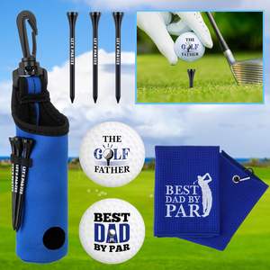 Kit d'accessoires de golf personnalisés, kit de nettoyage de clubs de golf, serviette en microfibre, brosse de nettoyage, outil de réparation, sac à balles pour hommes et femmes, cadeaux - Product Image 4