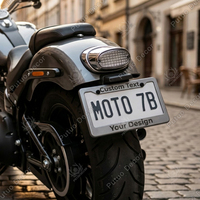 Support de plaque d'immatriculation en métal personnalisé de haute qualité pour moto et voiture, format USA, vente en gros