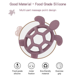 <span class=keywords><strong>Mordedor</strong></span> de Silicona de Grado Alimenticio, Nuevo Modelo 2025, <span class=keywords><strong>Mordedor</strong></span> de <span class=keywords><strong>Tortuga</strong></span>, Juguete Chupete, No Tóxico, Seguro para Niños Pequeños, Anti Mordidas en las Manos, Masticable - Product Image 3