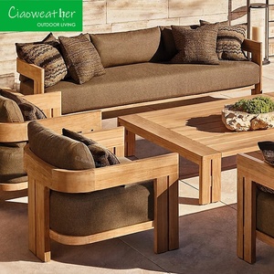 Outdoor <strong>Furniture</strong> Set Garden Sofa <strong>Teak</strong> Patio <strong>Furniture</strong> Modern Luxury Sofa - Product Image 1