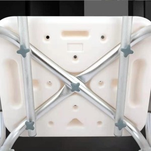 Chaise de douche en alliage d'aluminium Tengwei 49x43cm, réglable, antidérapante, pour personnes âgées, équipement de sécurité pour la salle de bain - Product Image 2