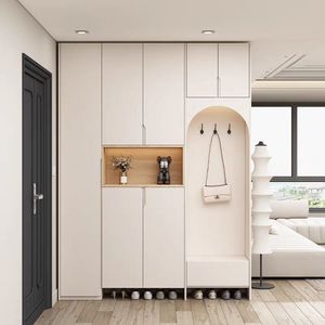 Mobile ingresso moderno in <span class=keywords><strong>legno</strong></span>, <span class=keywords><strong>scarpiera</strong></span> piccola <span class=keywords><strong>con</strong></span> morbido cuscino per seduta - Product Image 4