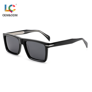 新しいファッションEUスタイルのアセテート素材フレームサングラスUV400偏光メンズアクセサリーアイウェア眼鏡高級メガネ - Product Image 1