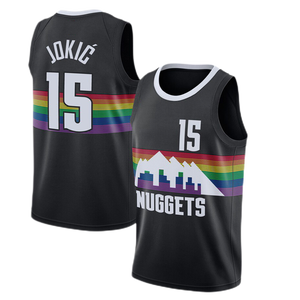 Denver Cheap Jokic #15 Meilleure qualité 27 Jamal Murray Maillot de basket-ball cousu Maillot brodé - Product Image 3