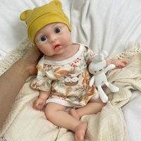 Poupée Reborn réaliste artisanale de 20 pouces, souple, non toxique, entièrement en silicone solide, nouveau-né fille/garçon, avec CE/CPC pour collection