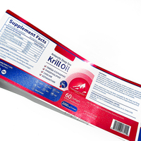 Etiquette de supplément personnalisée logo personnalisé en vinyle étanche pour médicament produit bouteille étiquette d'impression bouteille autocollant étiquette d'emballage