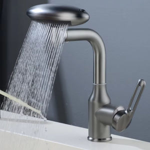 Grifos de lavabo en cascada al por mayor con rociador extraíble, grifo de agua fría y caliente - Product Image 6