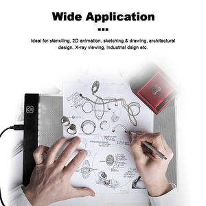 A4发光二极管点亮绘图板数字模版描图纸表艺术绘画素描工具超薄写字板 - Product Image 3