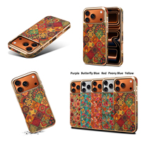 Casing Ponsel Mewah Berlapis Gabus dengan Bingkai Elektroplating, Anti-Sidik Jari, Perlindungan 360, Kompatibel Pengisian Daya Nirkabel 18/17/16