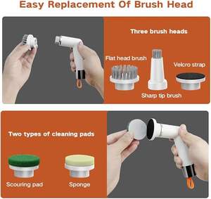 Producto Tendencia S3: Herramienta Eléctrica de Cocina para el Hogar, <span class=keywords><strong>Mini</strong></span> Cepillo Giratorio Eléctrico Potente para Limpieza Automática - Product Image 5
