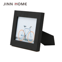 Bingkai Foto Kayu Hitam Jinn Home Decor 5x7 Inci, Bingkai Meja untuk Menampilkan Gambar Kecil, Ramah Lingkungan dengan Logo yang Dapat Disesuaikan