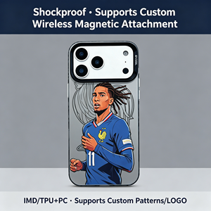 Custodia in TPU opaco con design Cartoon France <span class=keywords><strong>11</strong></span> Football Player, <span class=keywords><strong>Cover</strong></span> Premium Elegante Antiurto per <span class=keywords><strong>iPhone</strong></span> 17 16 15 14 13 <span class=keywords><strong>Pro</strong></span> Max - Product Image 4