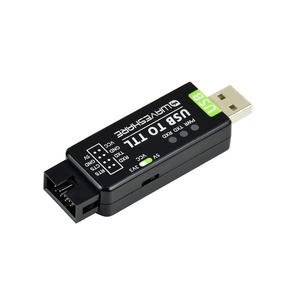 Convertisseur USB vers TTL industriel Waveshare, original FT232RL, multi-protection et prise en charge des systèmes, plastique noir - Product Image 4