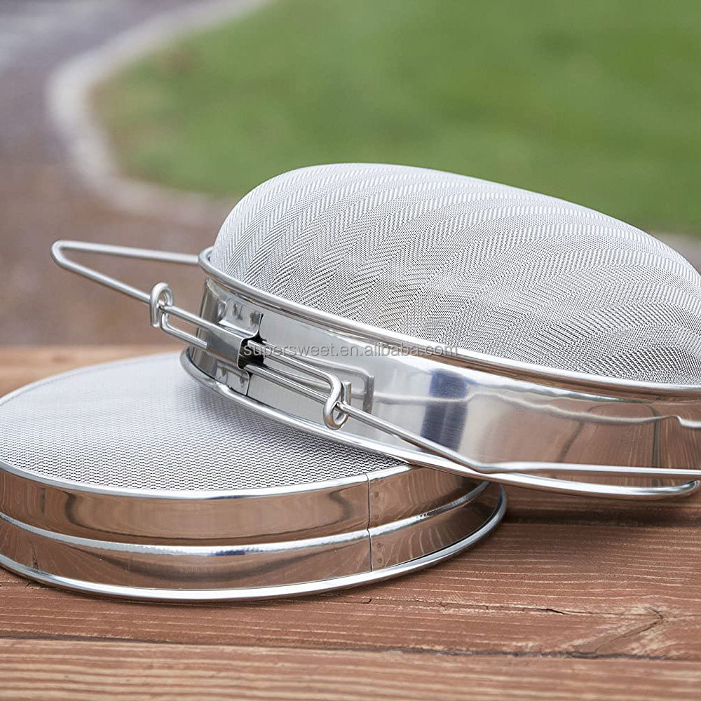 فلتر العسل من الفولاذ المقاوم للصدأ مرشح العسل المزدوج الطبقة للنحل