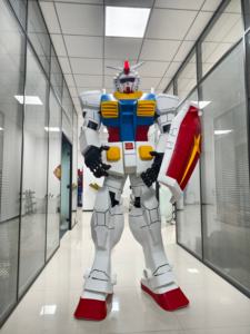 Disfraz de Mascota <span class=keywords><strong>Robot</strong></span> Unisex con Luz LED, de Poliéster, 2.7M de Altura, con Chaleco y Sujetador, Inspirado en Personajes de TV y Cine - ¡Gran Venta! - Product Image 4