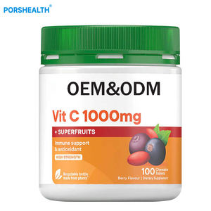 Comprimés de vitamine C 1000 mg certifiés Halal pour adultes et adolescents, stimulant l'immunité et la vitalité, soins de santé, bien-être, personnalisable OEM - Product Image 1