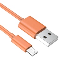 Vente en gros de câble micro USB multicolore pour téléphones mobiles à charge rapide Android