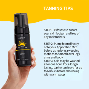 2024 Mini Bikini portátil pequeño personalizado, bronceado instantáneo rápido, espuma autobronceadora orgánica, embalaje de viaje, Mousse de bronceado - Product Image 4