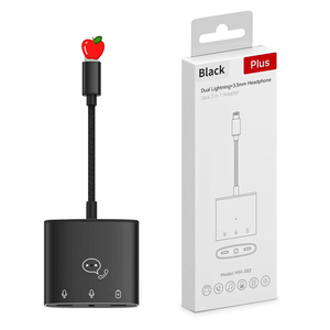 Adaptateur audio 3 en 1 pour écouteurs avec prise <span class=keywords><strong>jack</strong></span> 3.5mm Adaptateur <span class=keywords><strong>jack</strong></span> casque 3.5mm pour <span class=keywords><strong>iphone</strong></span> 14 13 12 <span class=keywords><strong>11</strong></span> <span class=keywords><strong>Pro</strong></span> Max - Product Image 6