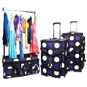 Free sample Dancing bag with custom logo for a performance competition Rolling Garment Bag with Clothes Rack and Dance <b>Suitcase</b> - Product Image 6