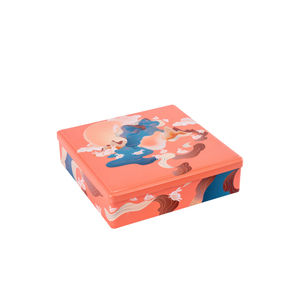 Caja de Metal Impresa Personalizada para Regalos, Envase Rectangular de Metal, Lata con Tapa - Product Image 1