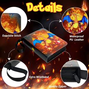 Estuche <span class=keywords><strong>de</strong></span> Almacenamiento y Transporte para Cartas con Impresión Personalizada, 9 Bolsillos, para Juegos <span class=keywords><strong>de</strong></span> Cartas, con Capacidad para 900 Cartas - Product Image 2