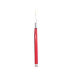 Pinceaux de manucure professionnels OEM 16 cm à manche acrylique rouge, ultra-fins en nylon, pour nail art, liner et peinture, lot de 20, pour salon de beauté - Product Image 3