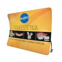 Support de toile tendue personnalisé pour exposition, événement, stand pop-up, logo, toile de fond pour salon professionnel, disponible en 8ft, 10ft, 20ft