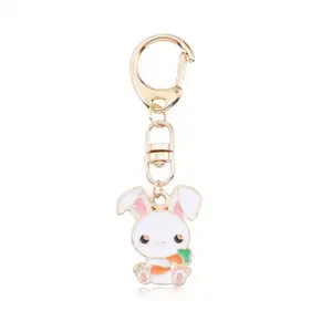 Wholesale Cute Plating Custom Manufacturers Bulk Hard Enamel Metal Keychain