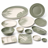 Collection d'assiettes en mélamine avec service de vaisselle en mélamine et ensemble complet de vaisselle en mélamine