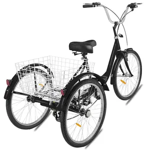 中国2020 3轮电动自行车三轮成人载货电动自行车带篮子