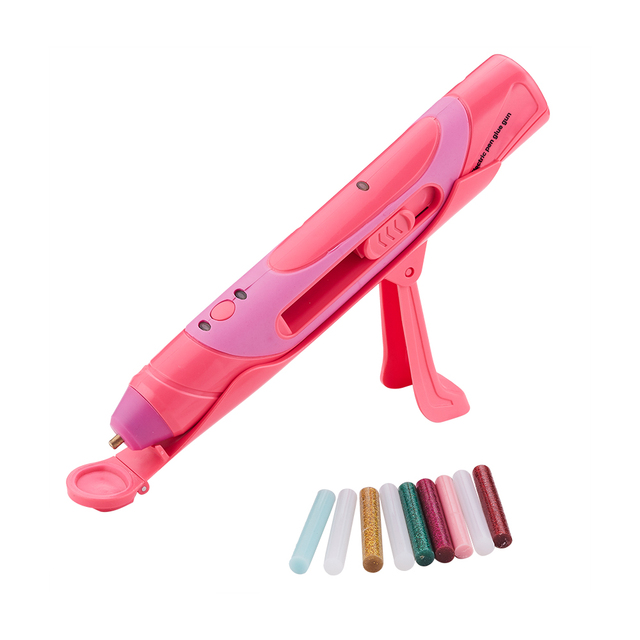 4V Lithium Battery Cordless Speed-heating Hot Melt Glue Gun Pen Wireless Heating with Glue Stick Home DIY Repair Tool
