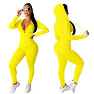 高品質ジップアップパーカー上下セット レディース スポーツウェア - Product Image 6