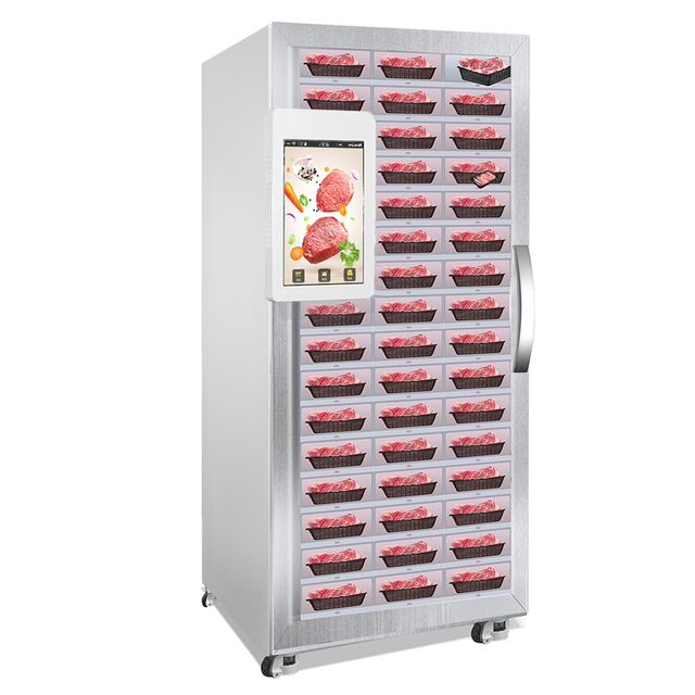 24 Hour Refrigerant Vending Machine for Fresh Fruit Salad Sushi Meat Flower Vegetable Egg Locker Vending Machine