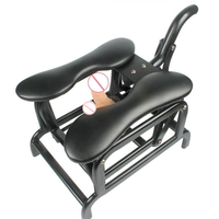 Chaise sexuelle manuelle oscillante pour femmes, machine de masturbation vibrante avec ventouse et faux pénis pour femmes