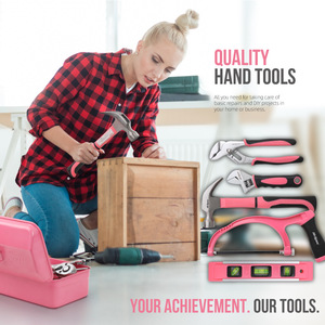 DD2218 32PCS Homeowner Tool Set Hardware With Storage Box DIY Home Repairs Household Repairing Gardening Hand Tool Kit - Product Image 2