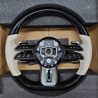 Volant en cuir blanc noir piano pour Mercedes BENZ W177 W247 C118 X118 W206 W213 C238 C257 W223 X223 A35 C43 A63 AMG