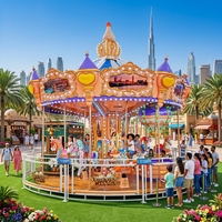 Manège à chevaux antique Nova Rides 16P, manège de parc d'attractions CTD-16-EU, manèges à vendre, prix des manèges
