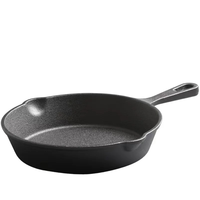 Ensemble de 5 poêles et poêlets antiadhésifs en fonte durable, tailles de 10 cm à 25 cm, compatibles avec les plaques à induction, style américain