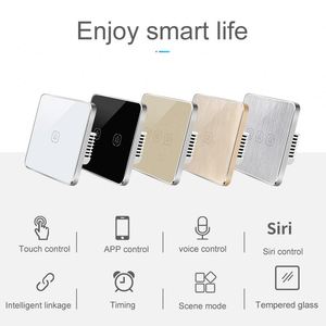 适用于智能生活家居 Zigbee 无中性线 3 位壁灯触摸式电动开关 10A 英国/欧盟标准 - Product Image 3